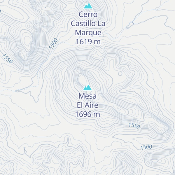 Map of Mesa El Aire
