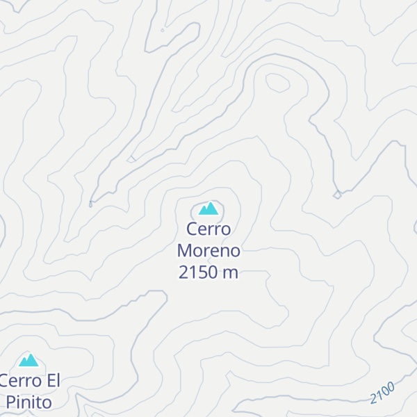 Map of Cerro Moreno