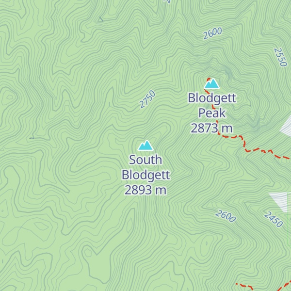 Map of South Blodgett
