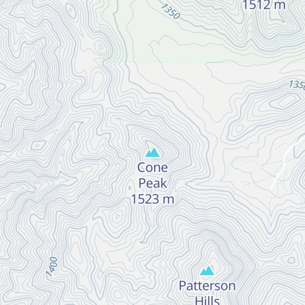 Map of Cone Peak