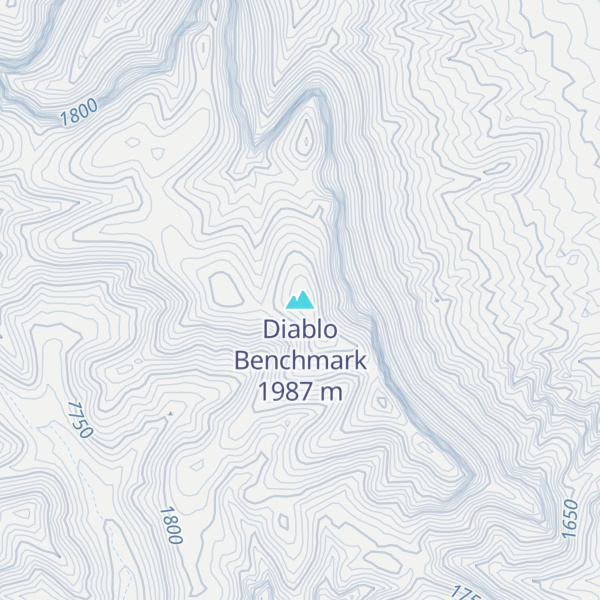 Map of Diablo Benchmark