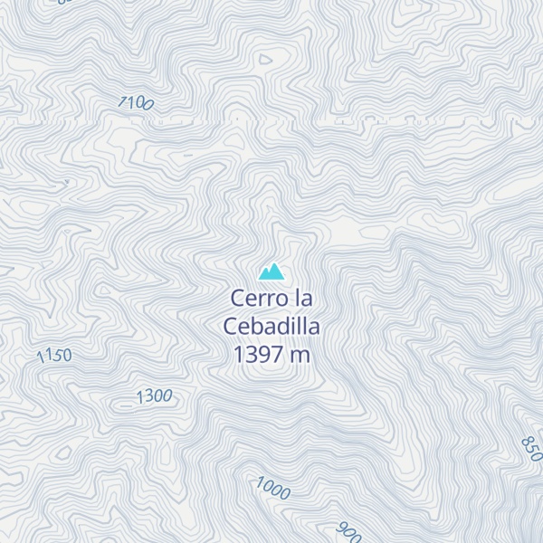 Map of Cerro la Cebadilla