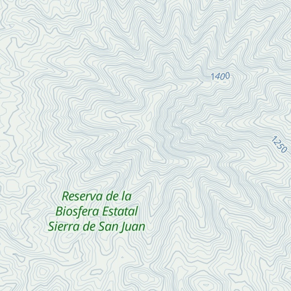 Map of Cerro Coatepec