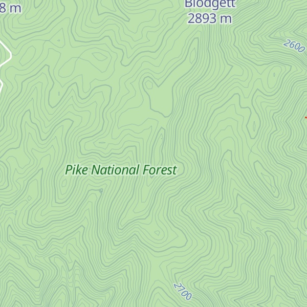 Map of Lone Pine Peak