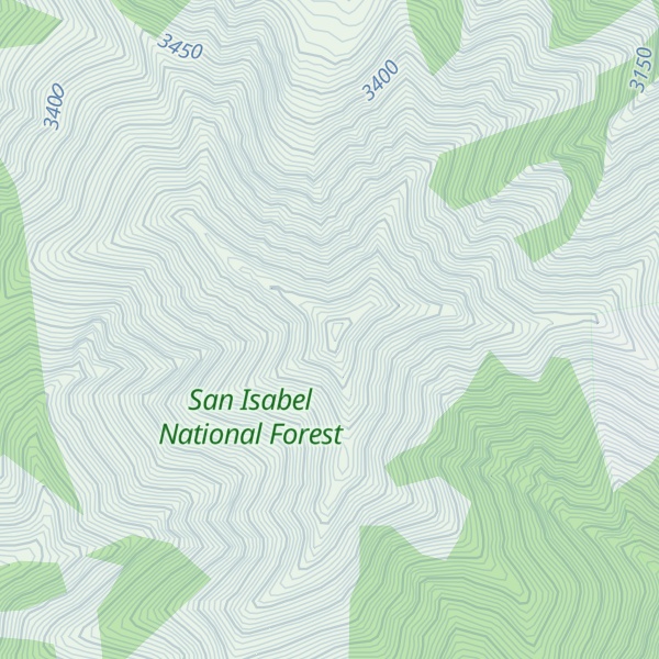 Map of East Spanish Peak