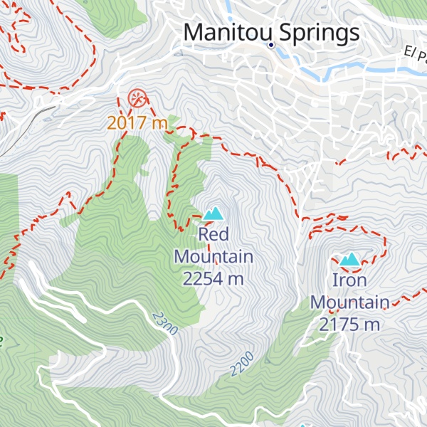 Map of Red Mountain