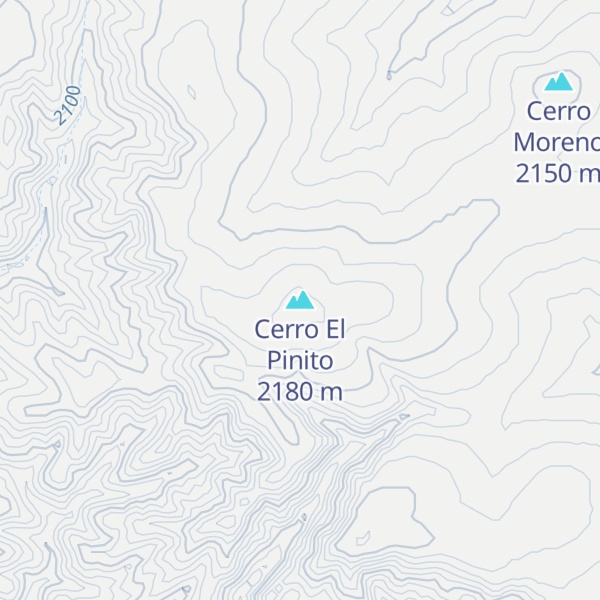 Map of Cerro El Pinito