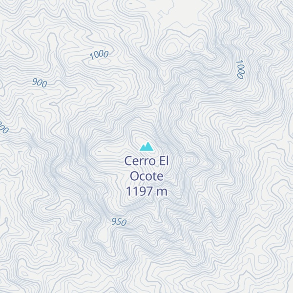 Map of Cerro El Ocote