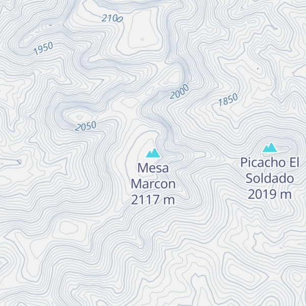 Map of Mesa Marcon