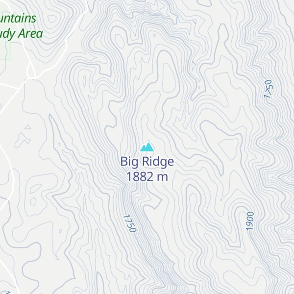 Map of Big Ridge