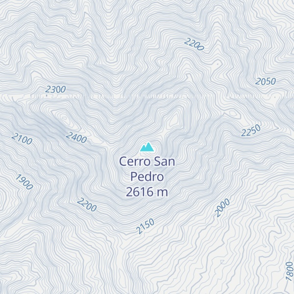 Map of Cerro San Pedro