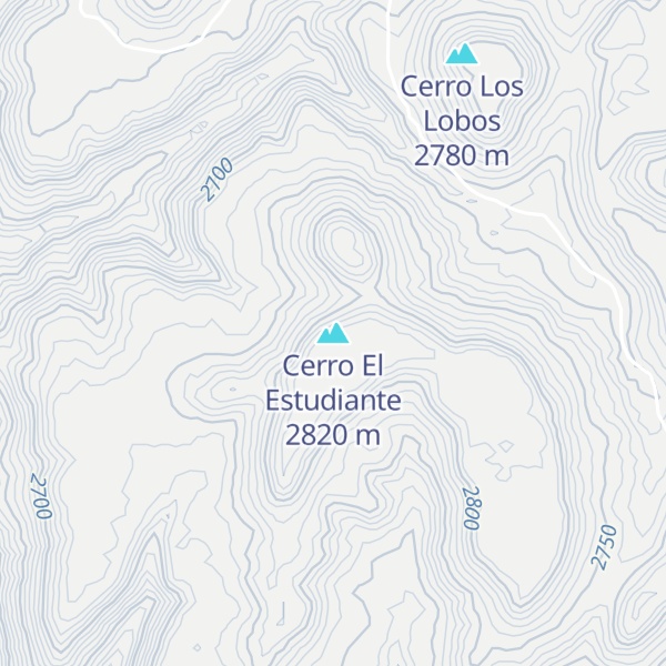 Map of Cerro El Estudiante
