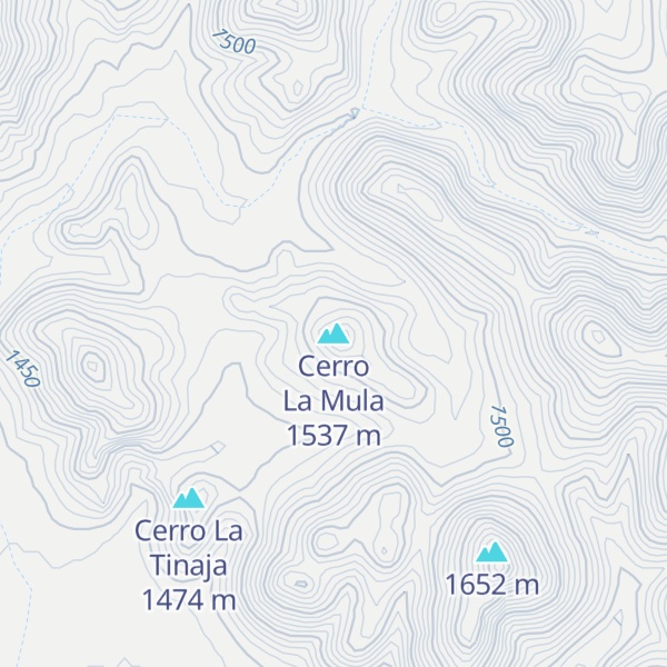 Map of Cerro La Mula