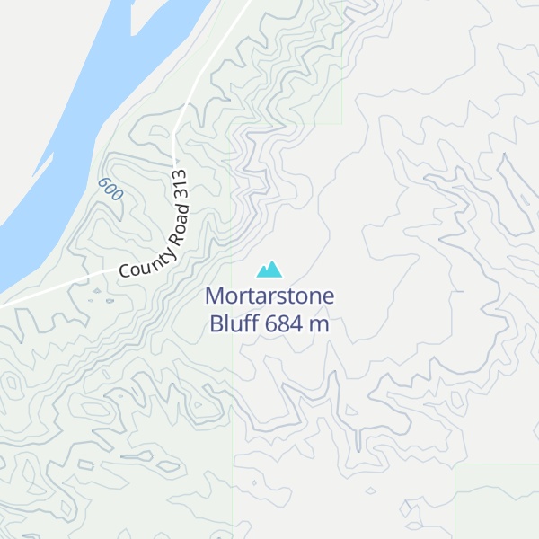 Map of Mortarstone Bluff