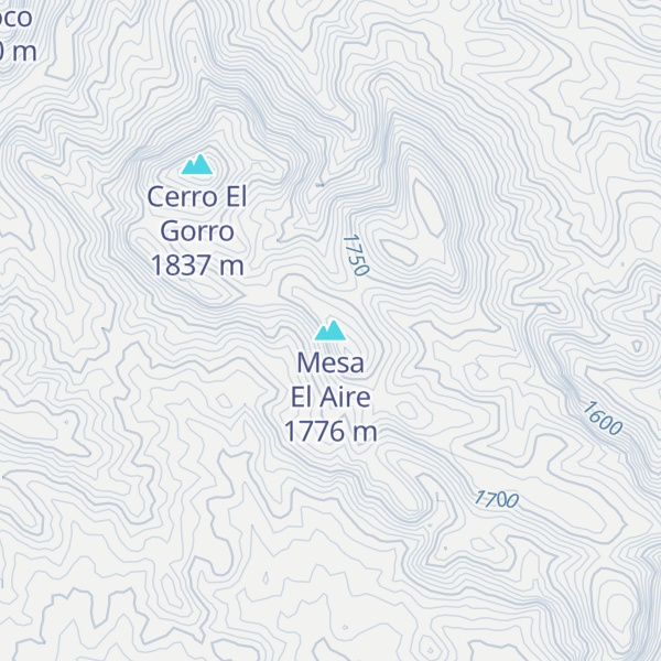 Map of Mesa El Aire