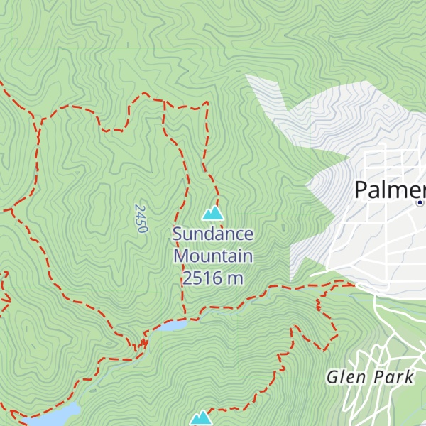 Map of Sundance Mountain