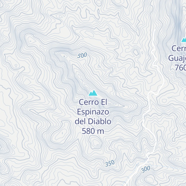 Map of Cerro El Espinazo del Diablo