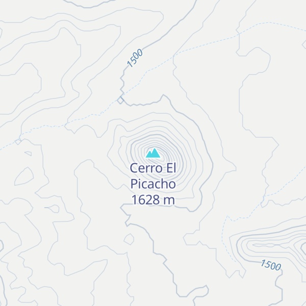 Map of Cerro El Picacho
