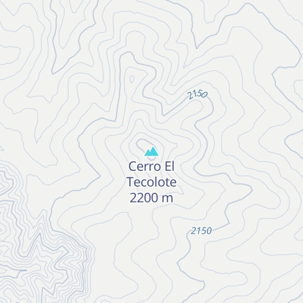 Map of Cerro El Tecolote
