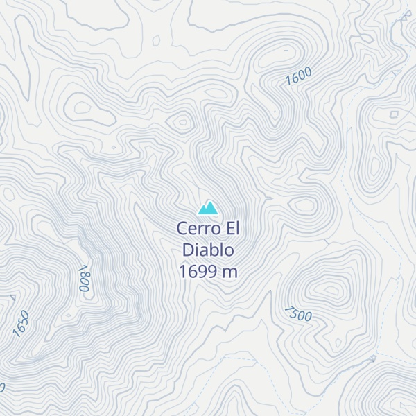 Map of Cerro El Diablo