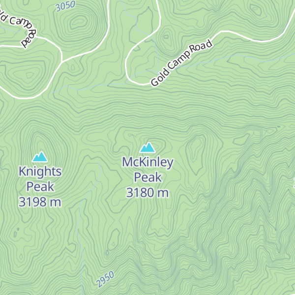 Map of McKinley Peak