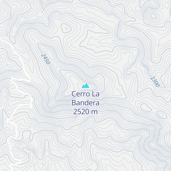 Map of Cerro La Bandera