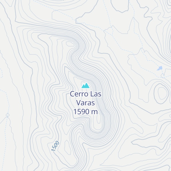 Map of Cerro Las Varas