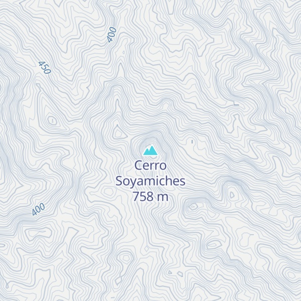 Map of Cerro Soyamiches