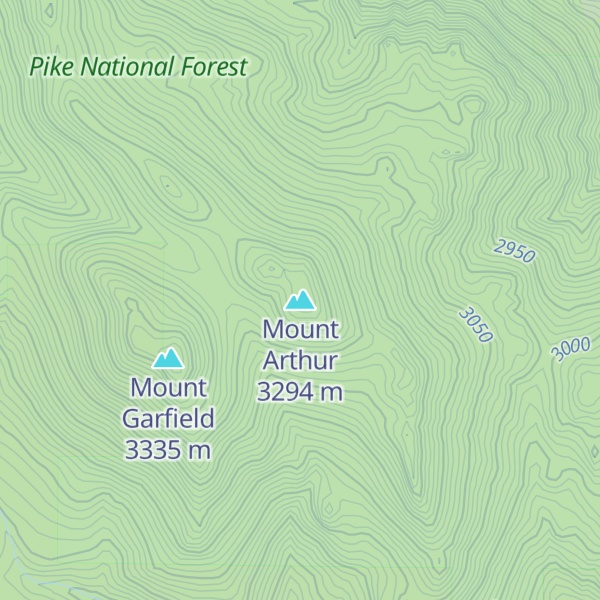 Map of Mount Arthur