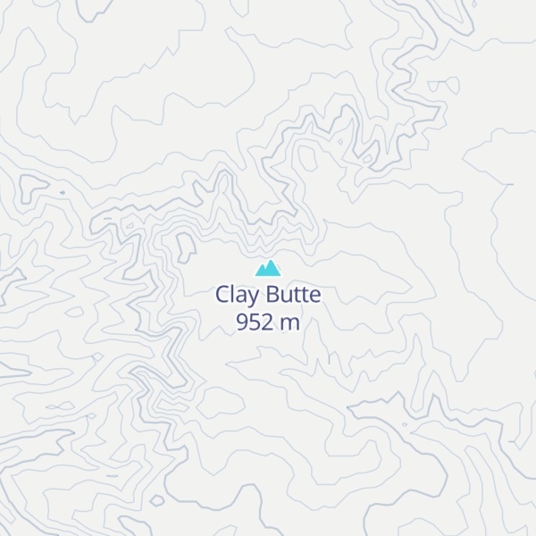 Map of Clay Butte