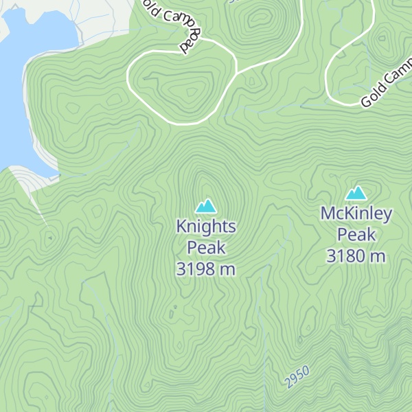 Map of Knights Peak