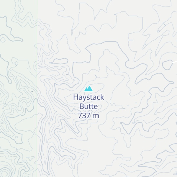 Map of Haystack Butte