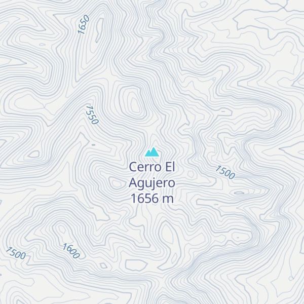 Map of Cerro El Agujero