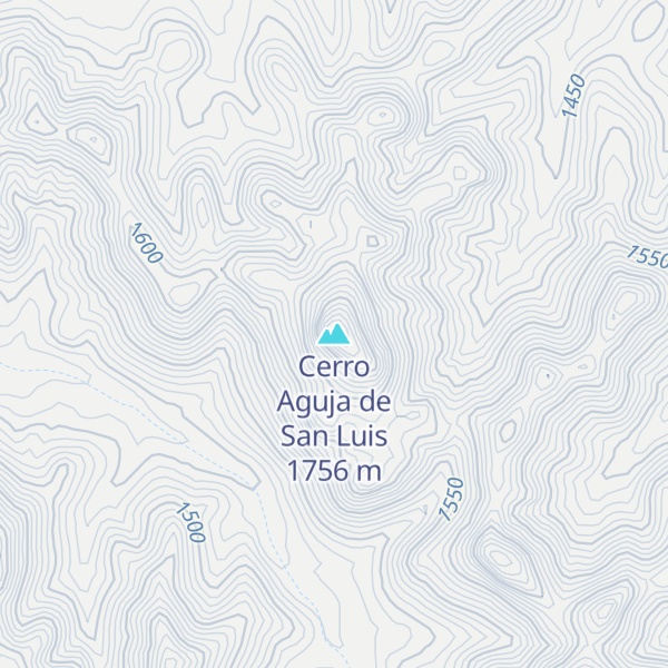 Map of Cerro Aguja de San Luis