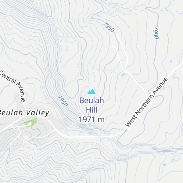 Map of Beulah Hill