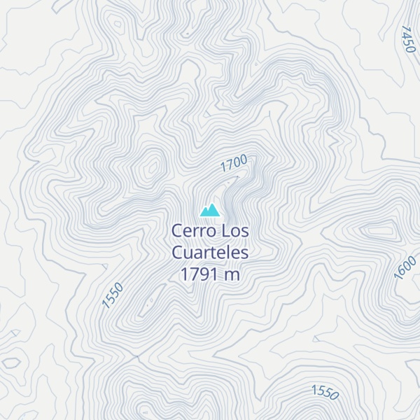 Map of Cerro Los Cuarteles