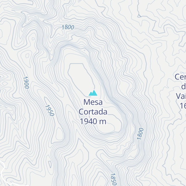 Map of Mesa Cortada