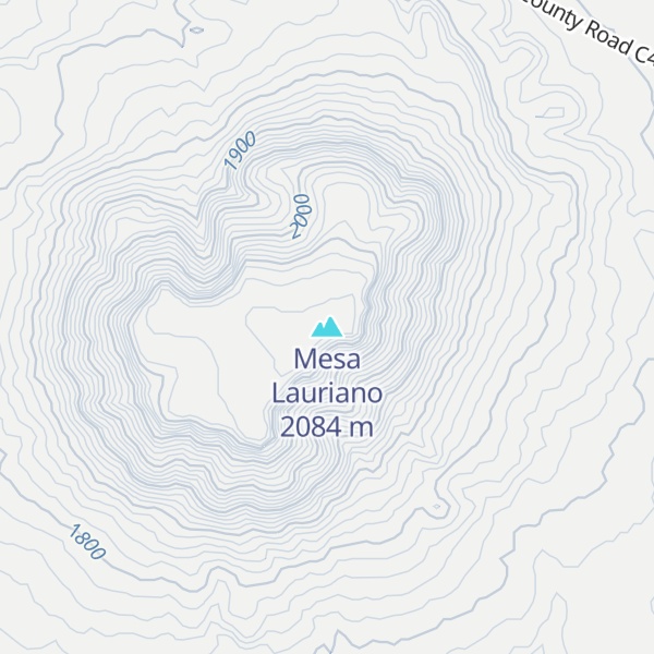Map of Mesa Lauriano