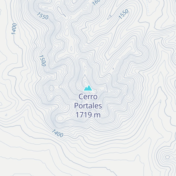 Map of Cerro Portales