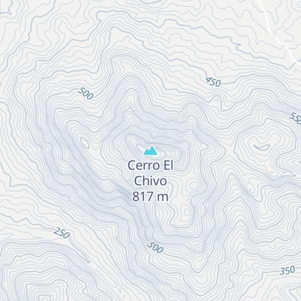 Map of Cerro El Chivo