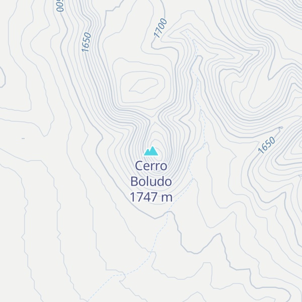 Map of Cerro Boludo