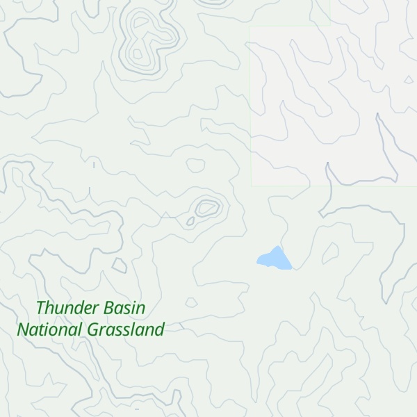 Map of Cow Creek Buttes