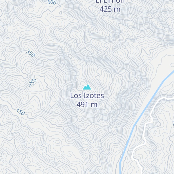 Map of Los Izotes