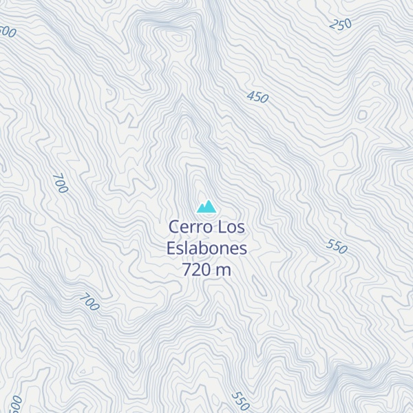 Map of Cerro Los Eslabones