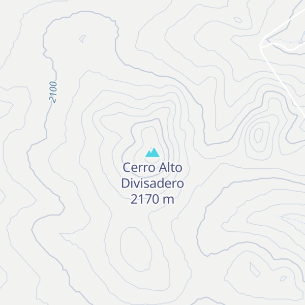 Map of Cerro Alto Divisadero