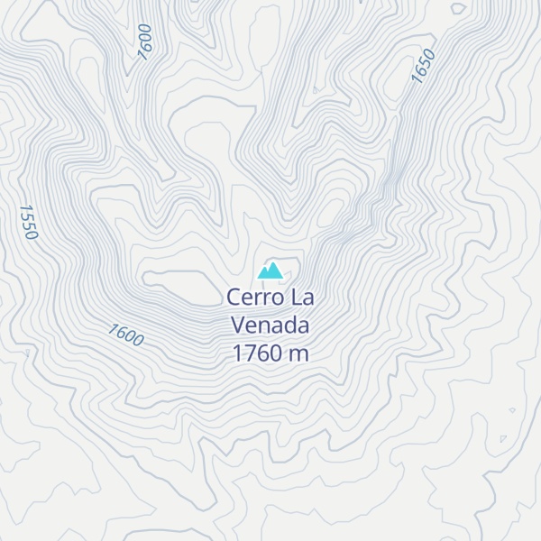 Map of Cerro La Venada