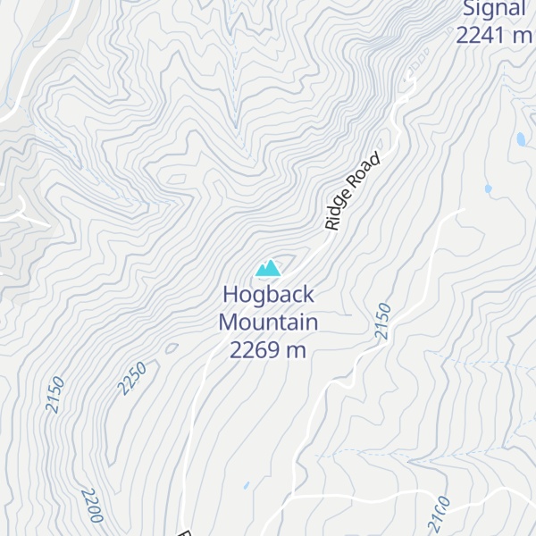 Map of Hogback Mountain