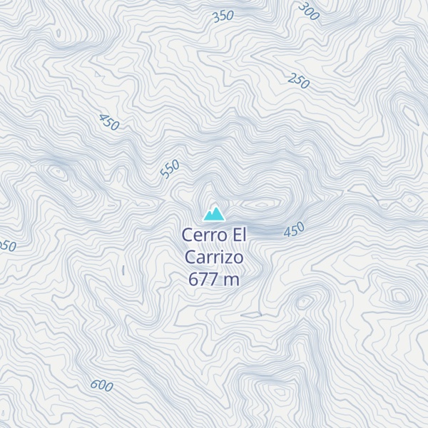 Map of Cerro El Carrizo