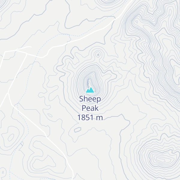 Map of Sheep Peak