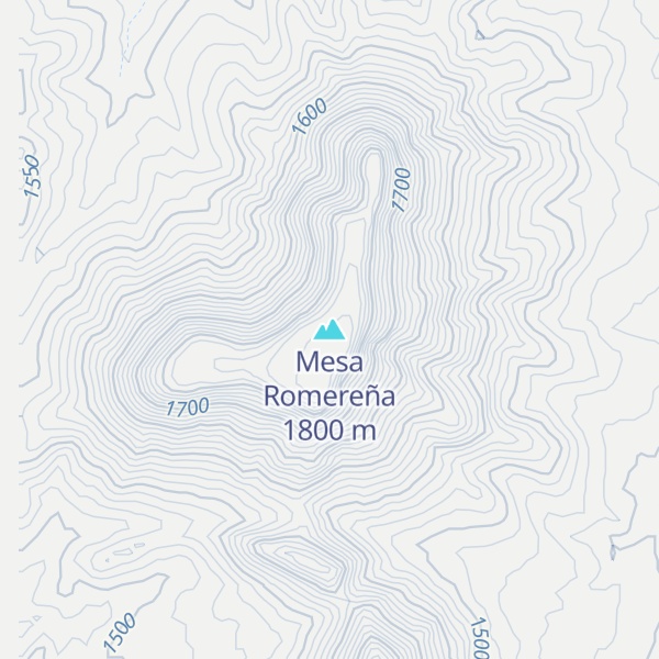 Map of Mesa Romereña